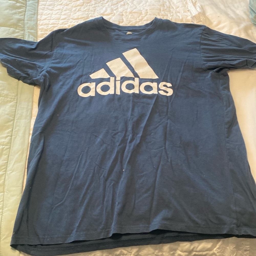 Men's new XL navy adidas t-shirt